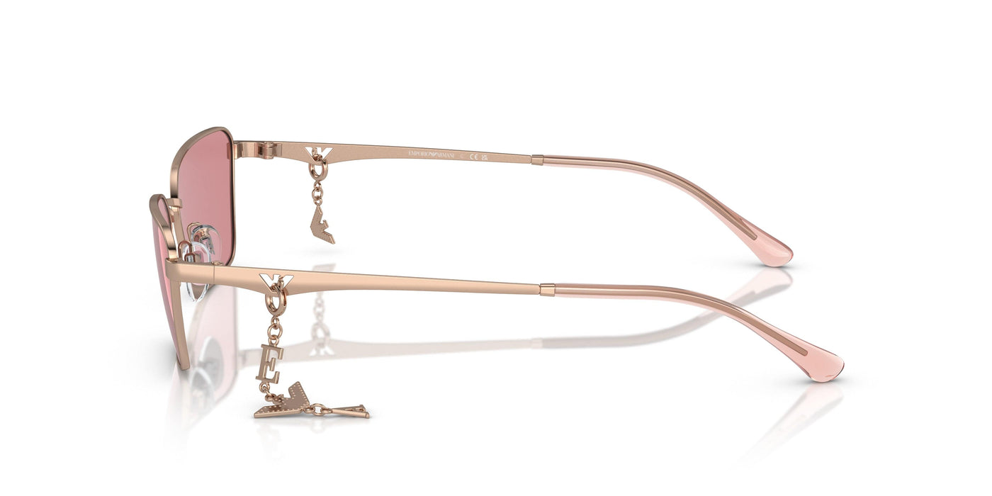 Emporio Armani 0EA2141 301184 Shiny Rose Gold Pillow Sunglasses