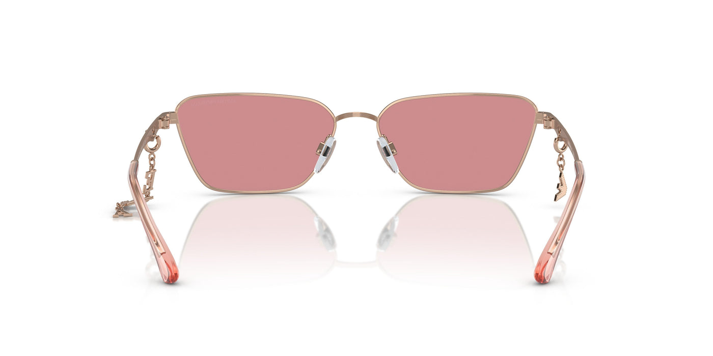 Emporio Armani 0EA2141 301184 Shiny Rose Gold Pillow Sunglasses
