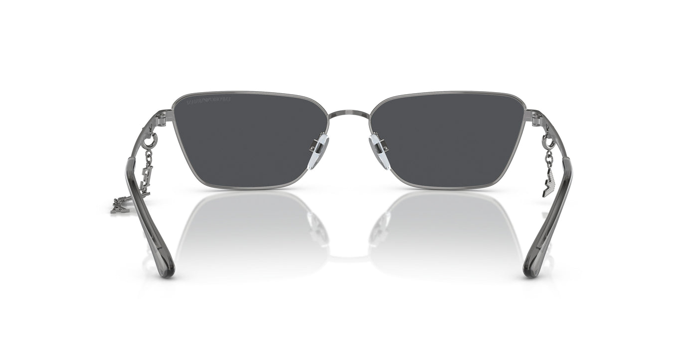 Emporio Armani 0EA2141 301087 Shiny gunmetal Pillow Sunglasses