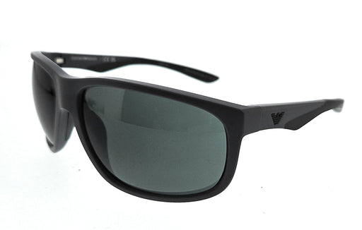 Emporio Armani 0EA4199U 506071 Matte Gray/Green Square Sunglasses