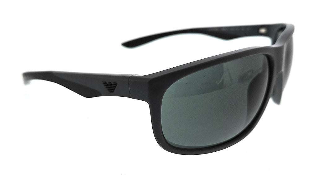 Emporio Armani 0EA4199U 506071 Matte Gray/Green Square Sunglasses