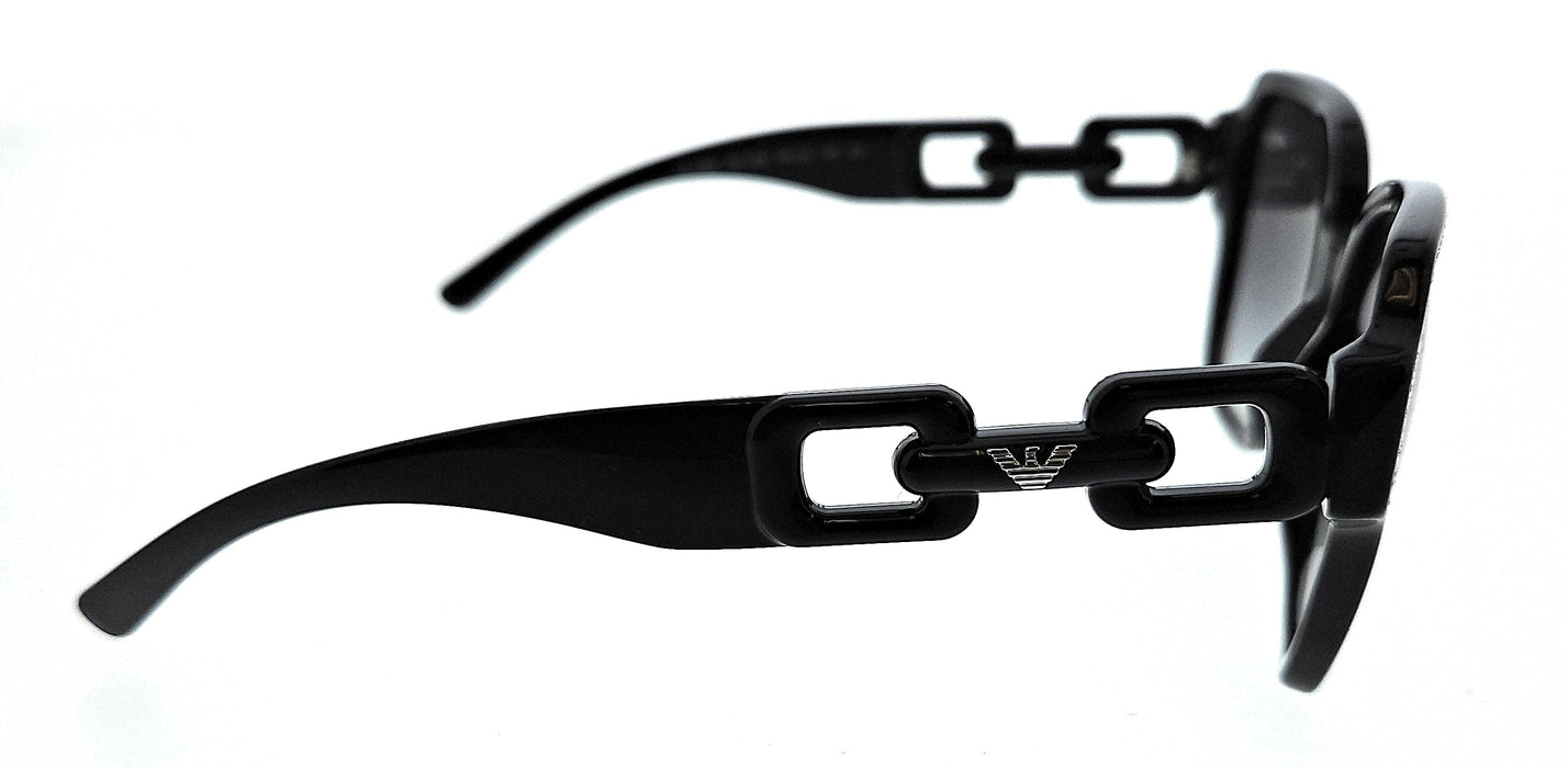Emporio Armani 0EA4202 50178G Shiny Black Square Sunglasses