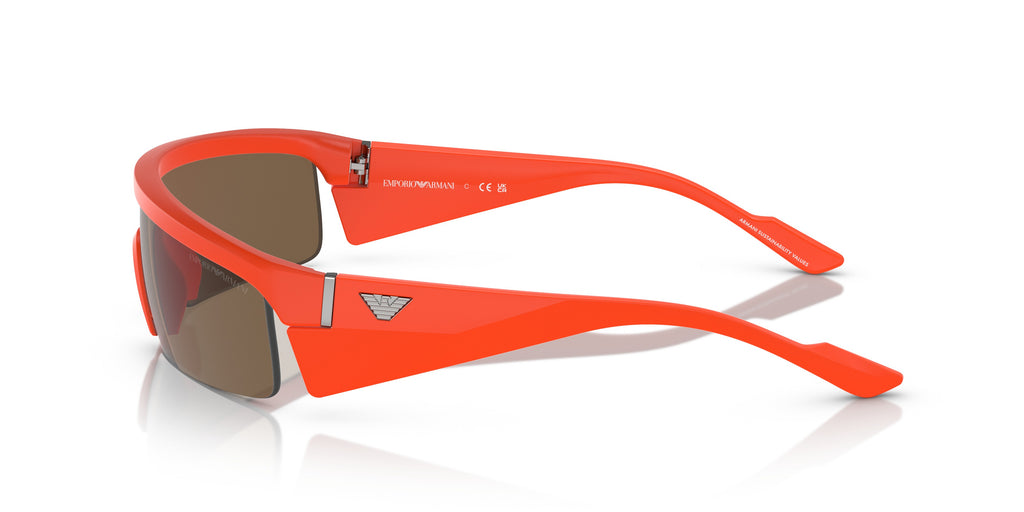 Emporio Armani 0EA4204U 601473 Matte orange Rectangle Sunglasses