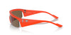 Emporio Armani 0EA4204U 601473 Matte orange Rectangle Sunglasses