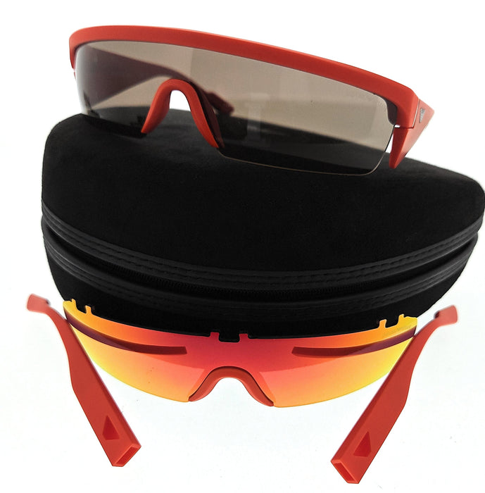Emporio Armani 0EA4204U 601473 Matte orange Rectangle Sunglasses