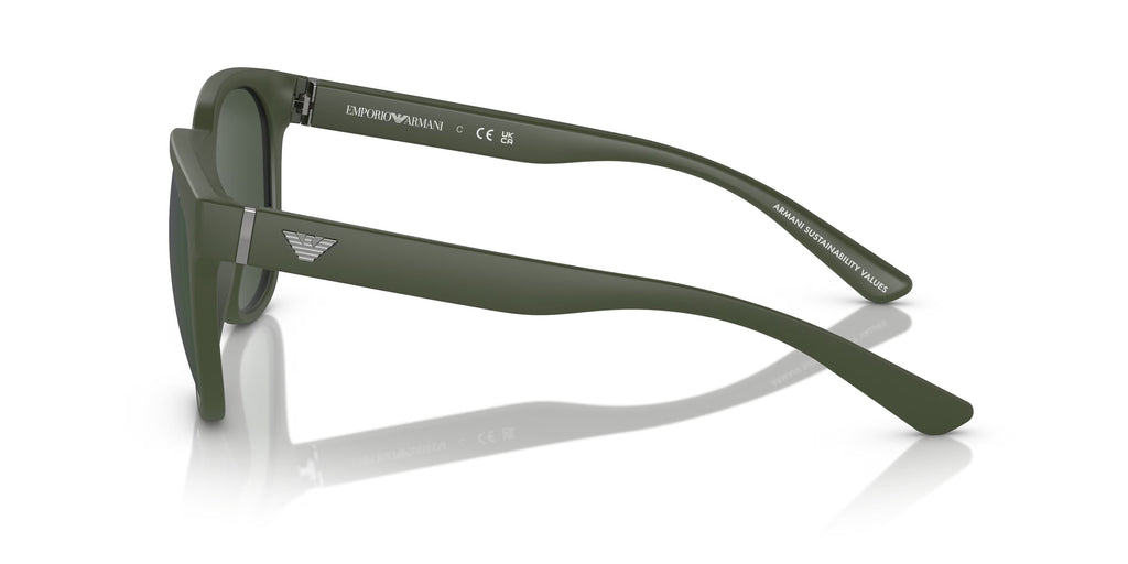 Emporio Armani 0EA4205 50586R Matte green Square Sunglasses