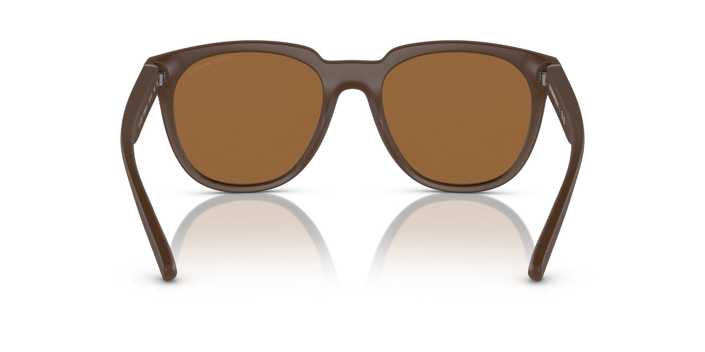 Emporio Armani 0EA4205 52606H Matte brown Square Sunglasses