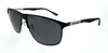 Emporio Armani  Matte black Square Sunglasses