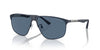 Emporio Armani  Matte blue Rectangular Sunglasses