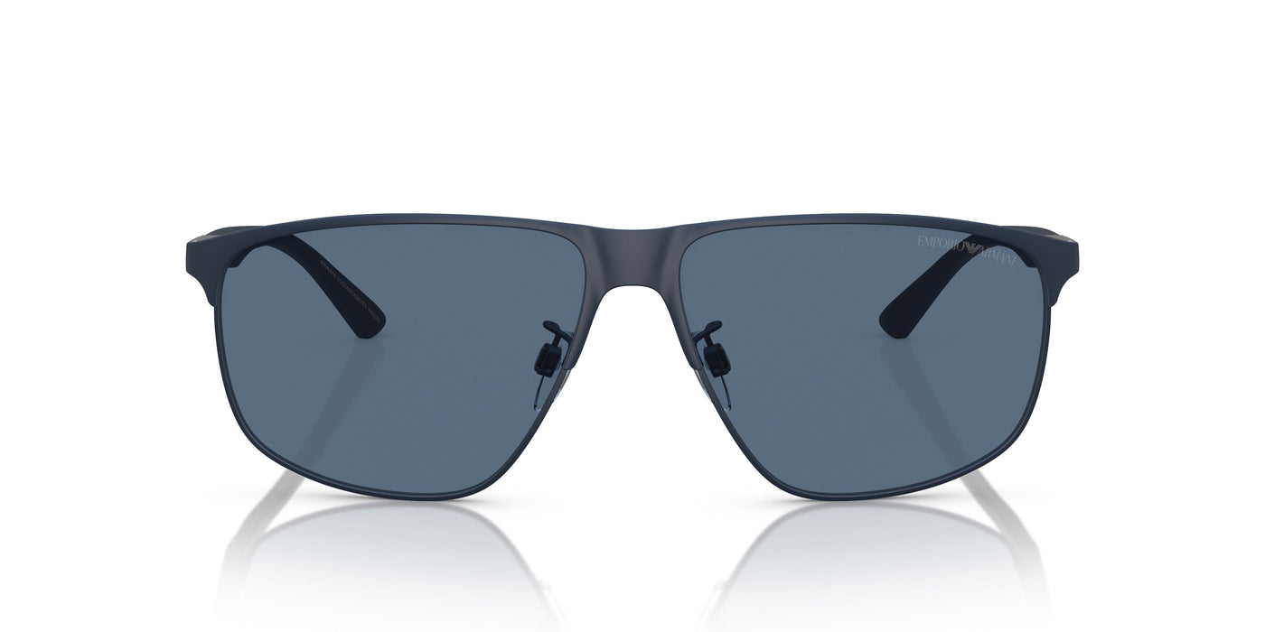 Emporio Armani 0EA2094 301880 Matte blue Rectangular Sunglasses