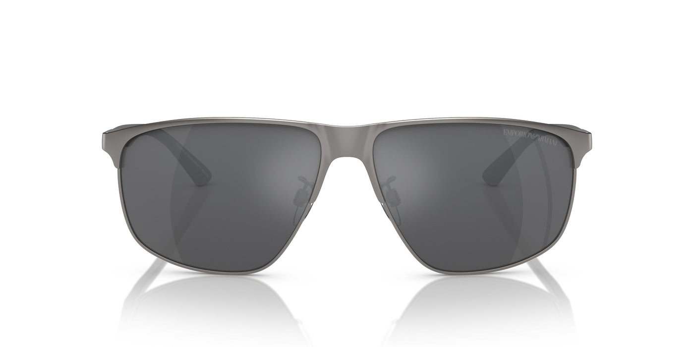 Emporio Armani 0EA2094 30036G Matte gunmeta Rectangular Sunglasses
