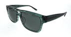Emporio Armani 0EA4197F 516871 Striped Green Square Sunglasses