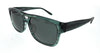 Emporio Armani  Striped Green Square Sunglasses