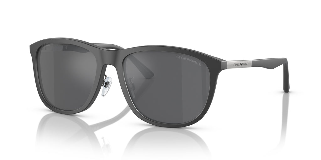 Emporio Armani  Matte grey Square Sunglasses