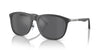 Emporio Armani  Matte grey Square Sunglasses