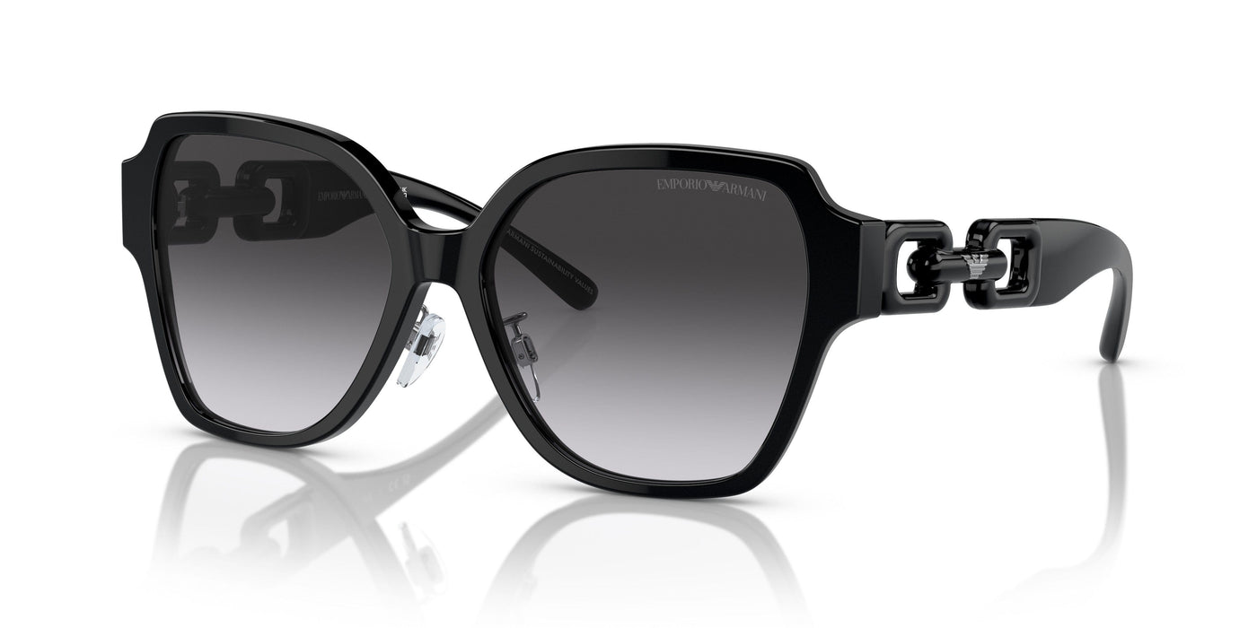 Emporio Armani 0EA4202F 50178G Shiny black Square Sunglasses