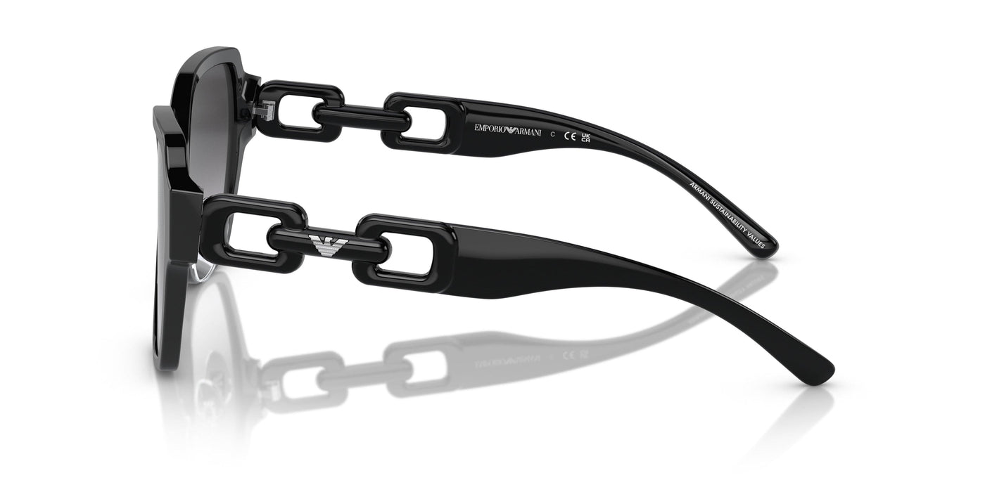 Emporio Armani 0EA4202F 50178G Shiny black Square Sunglasses