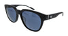 Emporio Armani  Matte Blue  Round Sunglasses