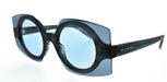 Emporio Armani 0EA4207 603180 Blue Top Transparent Blue Square Sunglasses