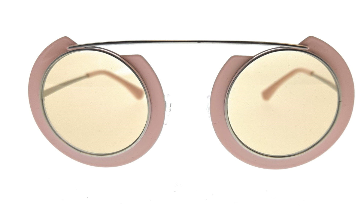 Emporio Armani 0EA2104 332773 Matte silver & pink Round Sunglasses