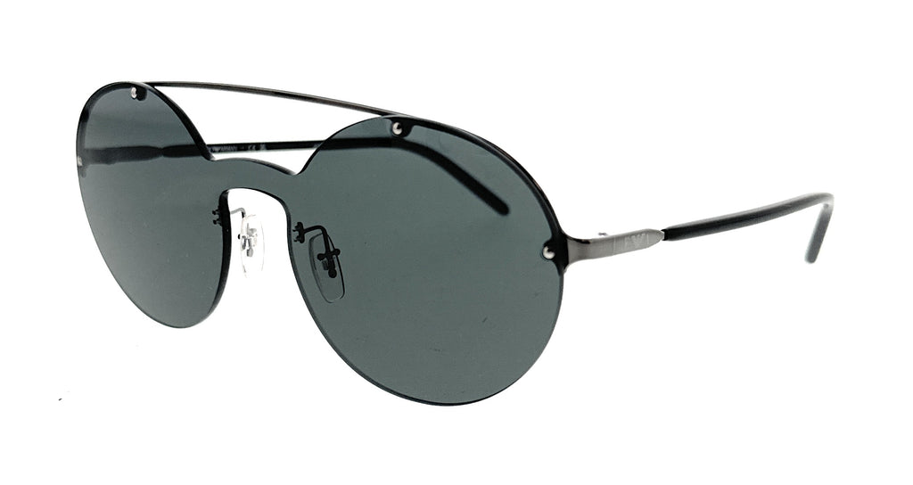 Emporio Armani  Grey Round Sunglasses