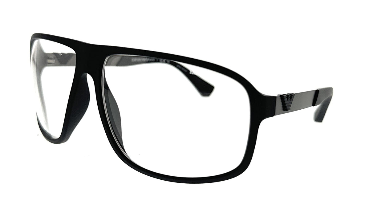 Emporio Armani 0EA4029 50631W Black Square Sunglasses