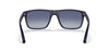 Emporio Armani 0EA4033 58644L Black/rubber blue Rectangular Sunglasses