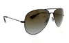 Ray- Ban 0RB3558 002/T5 Black Aviator Sunglasses