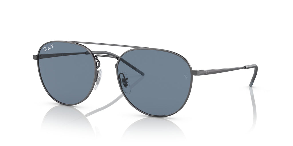 Ray- Ban  Polished Gunmetal Aviator Sunglasses