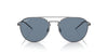 Ray- Ban 0RB3589 92492V Polished Gunmetal Aviator Sunglasses