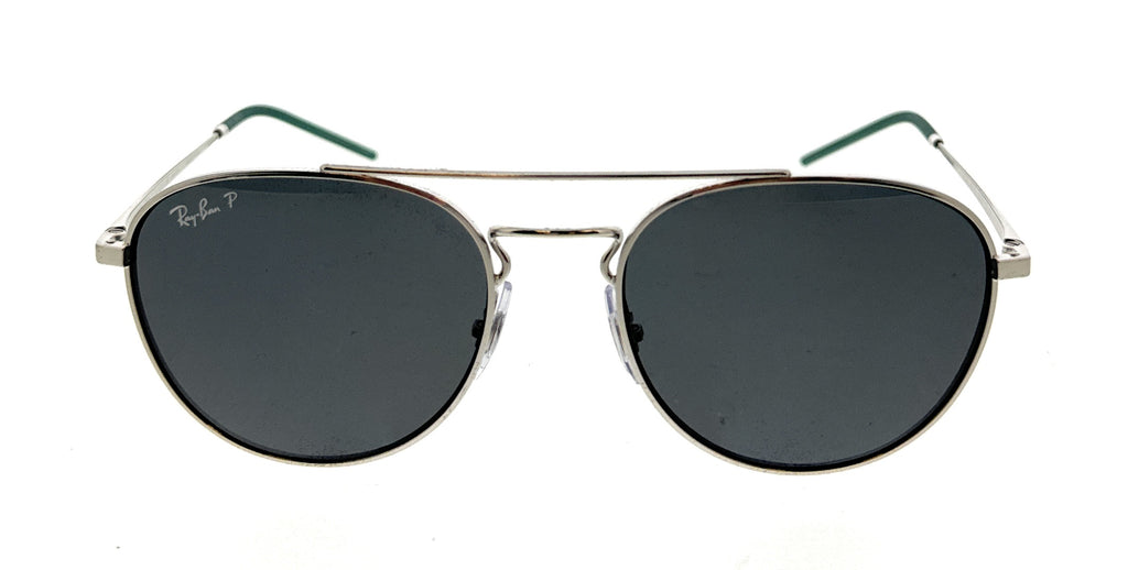 Ray- Ban 0RB3589 925181 Polished Silver Aviator Sunglasses