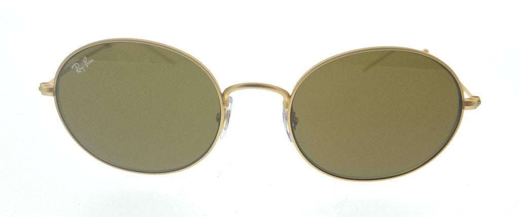 Ray- Ban 0RB3594 901373 Gold Round Sunglasses