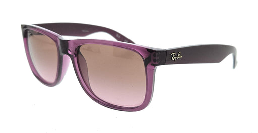 Ray- Ban 0RB4165 659514 Justin Transparent Violet Square Sunglasses