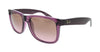 Ray- Ban  Transparent Violet Square Sunglasses