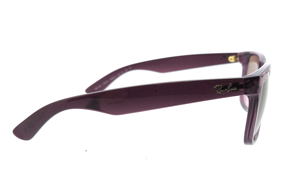 Defective Ray-Ban 0RB4165 659514 Justin Transparent Violet Square Sunglasses