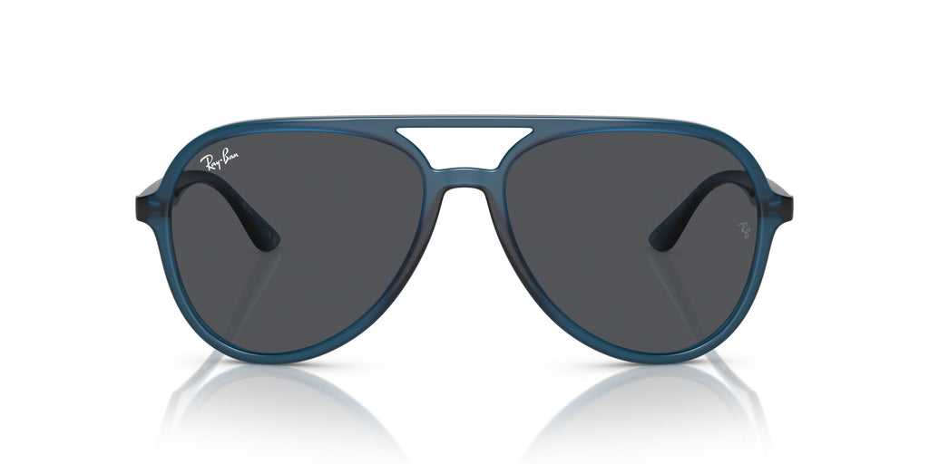 Ray- Ban 0RB4376 669487 Opal dark blue Aviator Sunglasses