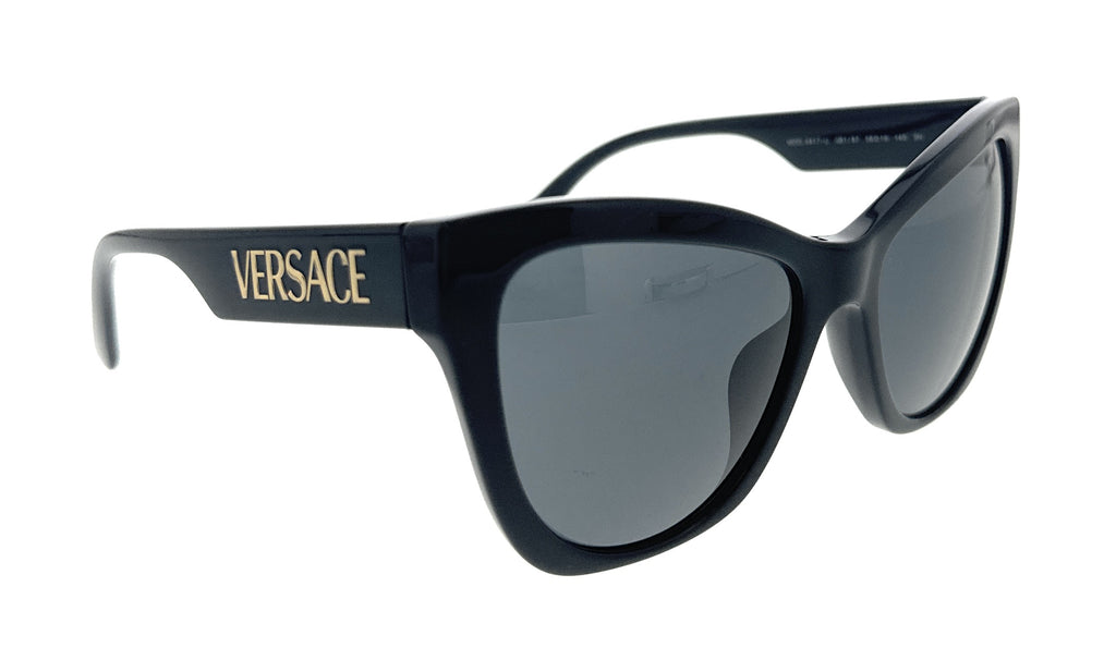 Versace 0VE4417U GB1/87 Black Cateye Full Rim Sunglasses