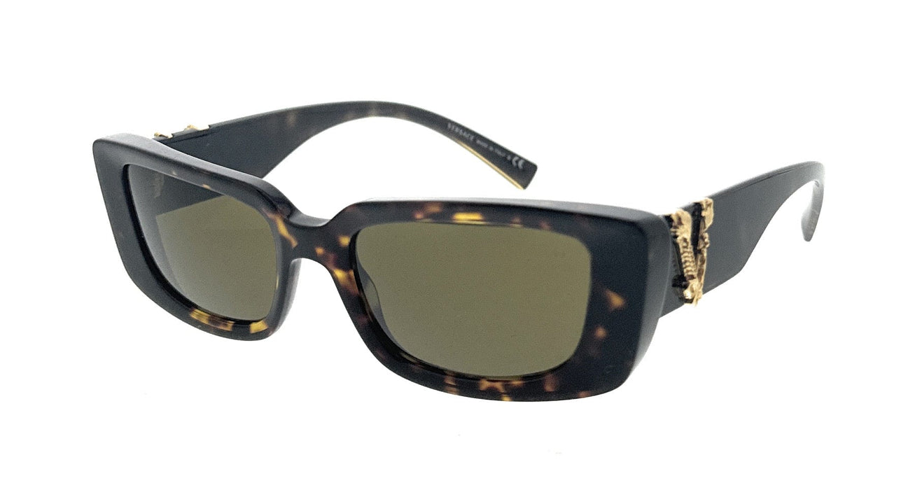 Versace 0VE4382 944/73 Havana Rectangle Sunglasses