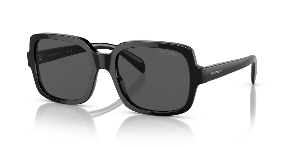 Emporio Armani  Square Shiny black Sunglasses