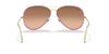 Ray-Ban Aviator – Gold Frame with Pink Accents and Gradient Brown Sunglasses