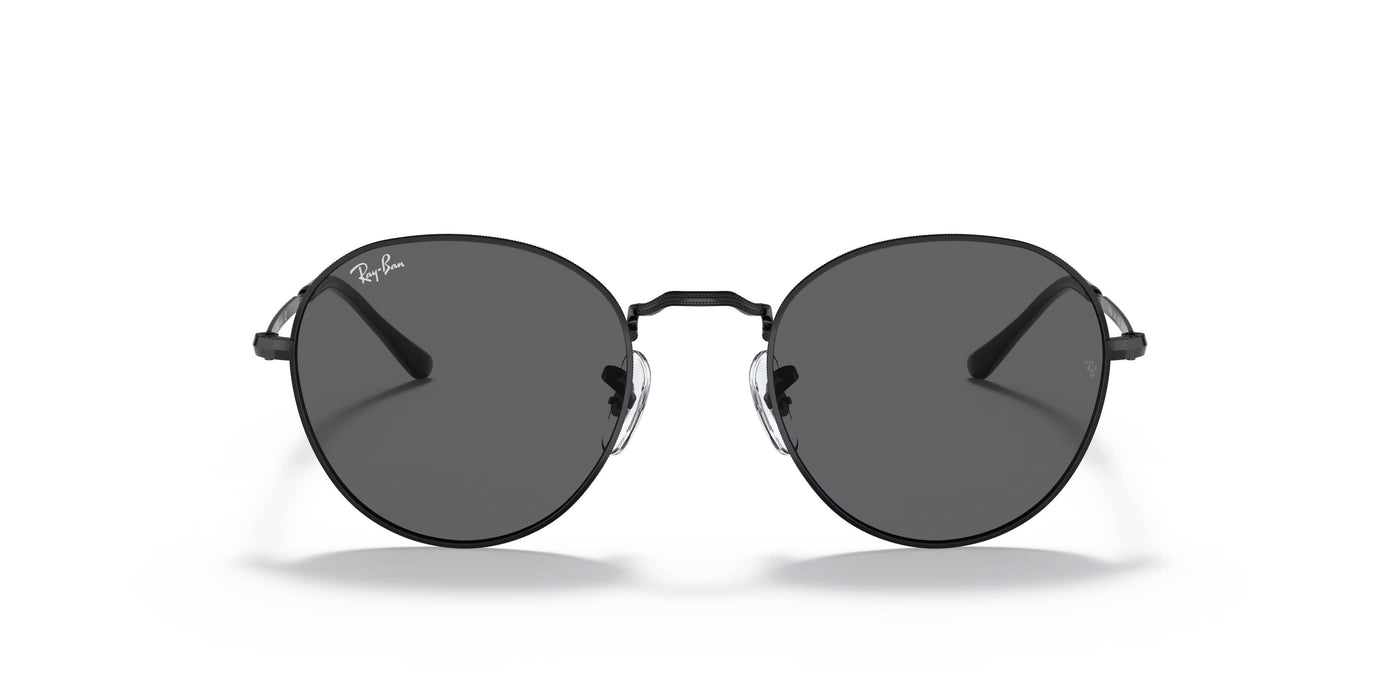 Ray-Ban Round Metal– Black with Dark Lenses, Sleek Vintage Sunglasses