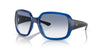 Ray-Ban Oversized Square Sunglasses – Bold Blue Frame with Gradient Lenses