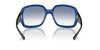 Ray-Ban Oversized Square Sunglasses – Bold Blue Frame with Gradient Lenses