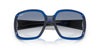 Ray-Ban Oversized Square Sunglasses – Bold Blue Frame with Gradient Lenses