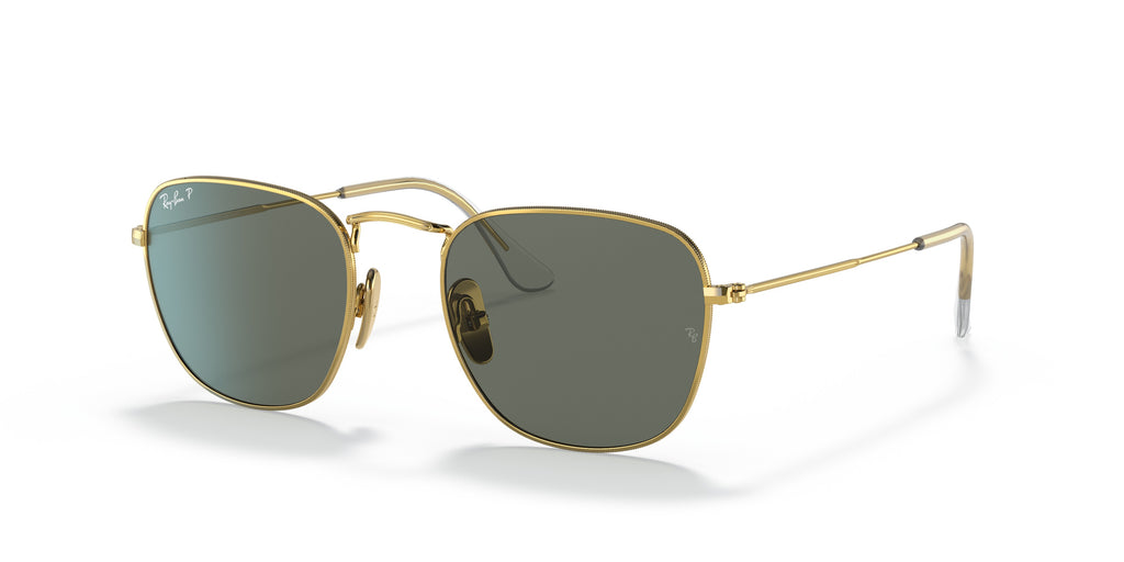 Ray-Ban  Frank Square Gold TitaniumPolarized Sunglasses