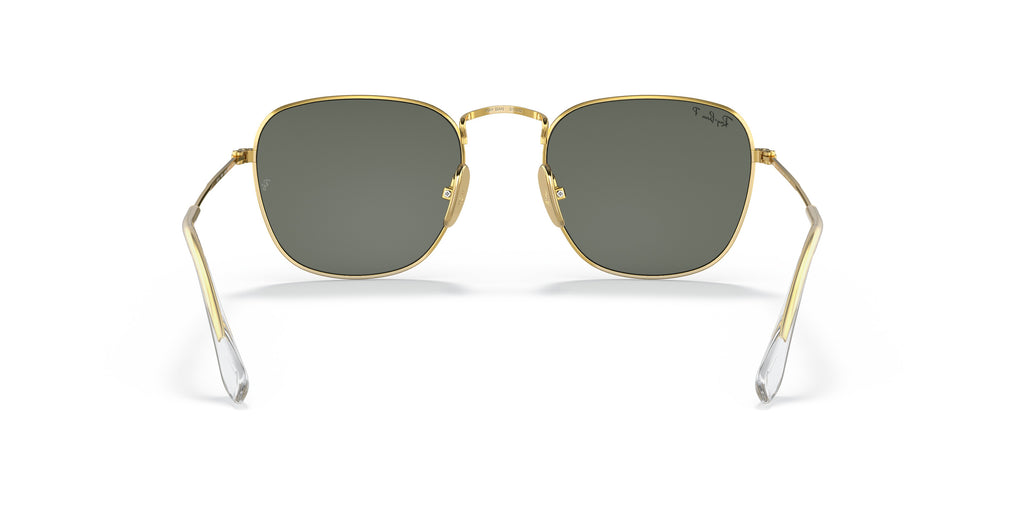 Ray-Ban 0RB8157 921658 Frank Square Gold TitaniumPolarized Sunglasses