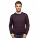 Williams Wilson Plum 100% Wool Suede Crewneck Sweater-XL