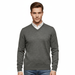 Williams Wilson Grey 100% Wool Suede VNeck Sweater