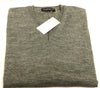 Williams Wilson Grey Pure Wool Suede VNeck Sweater