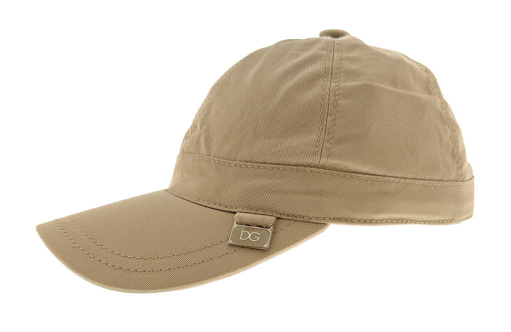 Dolce & Gabbana Beige Solid Signature Adjustable Baseball Cap